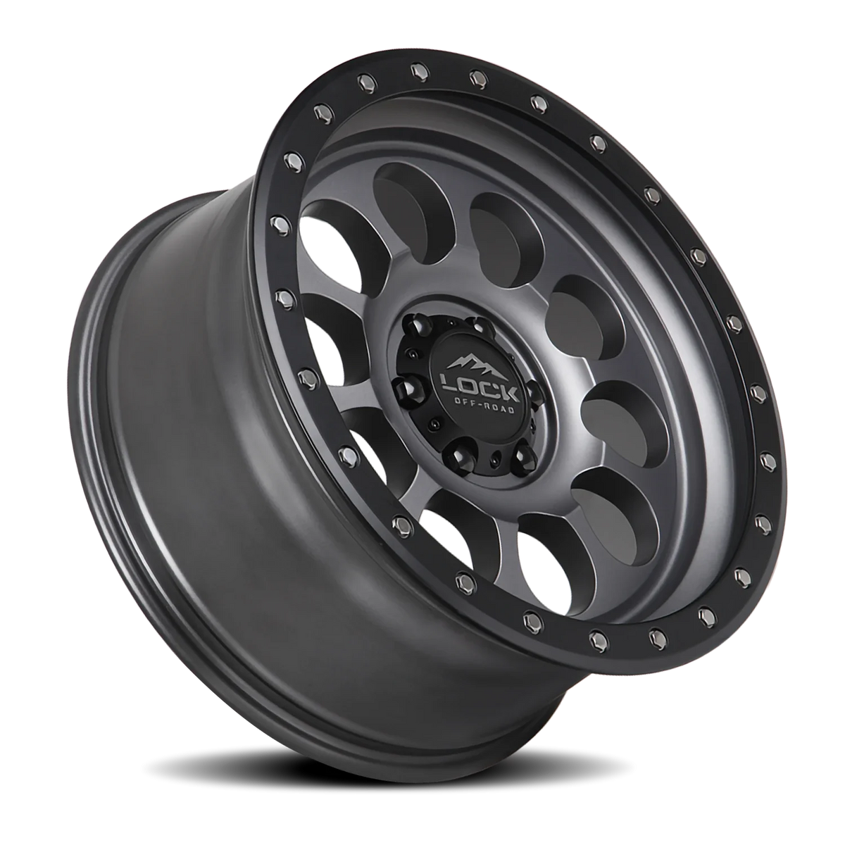 Lock Offroad 50CAL MG 17x9 -12 5x127mm 71.6mm Matte