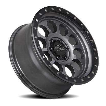 Lock Offroad 50CAL MG 17x9 -12 5x127mm 71.6mm Matte