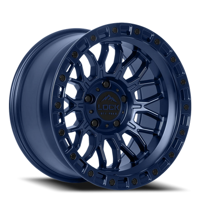 Lock Offroad Combat BLU 17x9 +1 6x139.7mm 106.2mm Matte