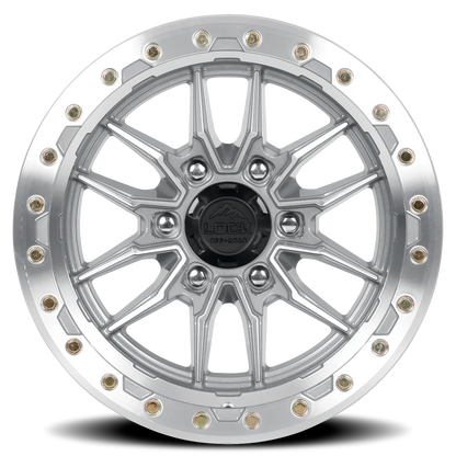 Lock Offroad Krawler MC 17x9 +12 6x139.7mm 106.2mm Machined