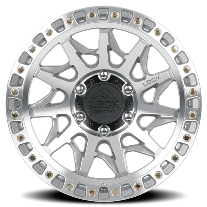 Lock Offroad Lunatic MC 17x9 -12 6x139.7mm 106.2mm Machined